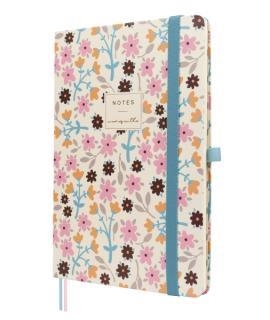 LLIBRETA A5 FINOCAM FLORS TAPA DURA CINTA BLAVA | 8422952417873 | Llibreria Online de Banyoles | Comprar llibres en català i castellà online