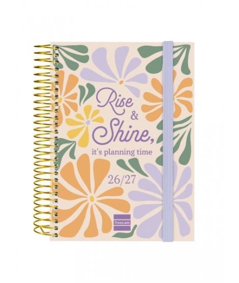 AGENDA CURS 26-27 MITJANA DIA PAGINA RISE AND SHINE | 8422952416906 | Llibreria L'Altell - Llibreria Online de Banyoles | Comprar llibres en català i castellà online - Llibreria de Girona
