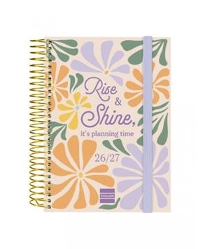 AGENDA CURS 26-27 MITJANA DIA PAGINA RISE AND SHINE | 8422952416906 | Llibreria L'Altell - Llibreria Online de Banyoles | Comprar llibres en català i castellà online - Llibreria de Girona