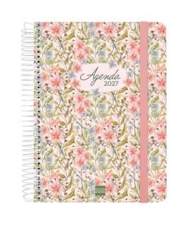 AGENDA 16 MESOS 26-27 A5 SETMANA VISTA FLORAL ROSA | 8422952415381 | Llibreria Online de Banyoles | Comprar llibres en català i castellà online