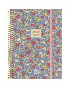 AGENDA 18 MESOS 26-27 A5 SETMANA VISTA  ESPIRAL FLORAL DAISY | 8422952414902 | Llibreria L'Altell - Llibreria Online de Banyoles | Comprar llibres en català i castellà online - Llibreria de Girona