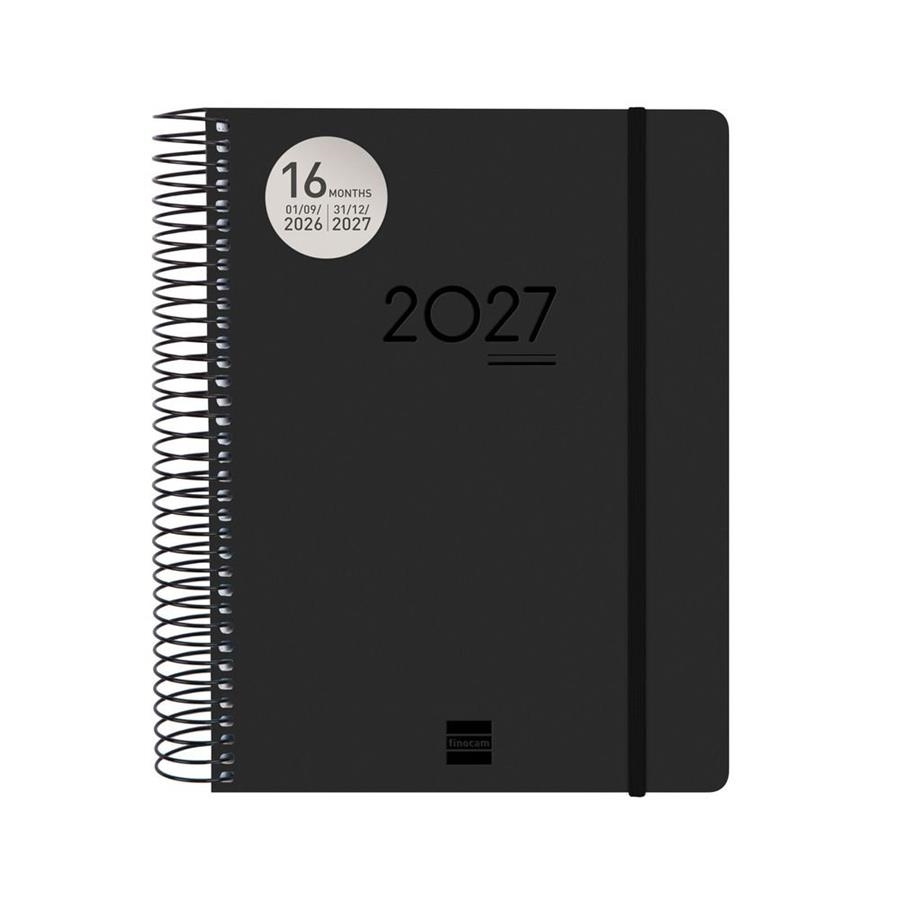 AGENDA 16 MESOS 26-27 DIA PAGINA ESPIRAL NEGRA | 8422952415480 | Llibreria L'Altell - Llibreria Online de Banyoles | Comprar llibres en català i castellà online - Llibreria de Girona