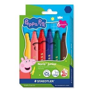 CAPSA DE 6 RETULADORS PUNTA DE FIBRA GRUIXUTS STAEDTLER NORIS JUNIOR PEPPA PIG | 4007817179673 | STAEDTLER | Llibreria Online de Banyoles | Comprar llibres en català i castellà online