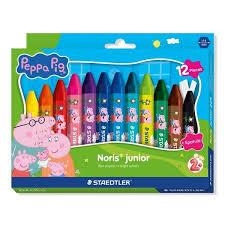 CAPSA DE 12 CERES DE COLORS + ESPÀTULA STAEDTLER NORIS JUNIOR PEPPA PIG | 4007817179628 | STAEDTLER | Llibreria Online de Banyoles | Comprar llibres en català i castellà online