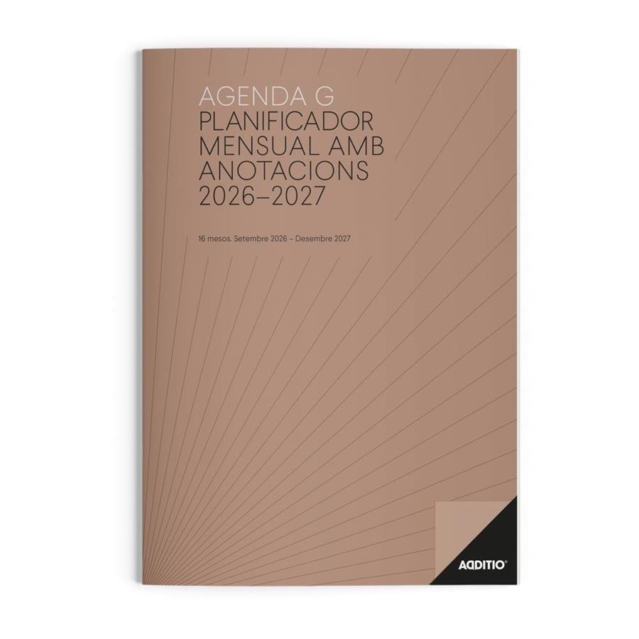 AGENDA PLANIFICADOR MENSUAL 26-27 ADDITIO G MES VISTA | 8428318261814 | Llibreria Online de Banyoles | Comprar llibres en català i castellà online