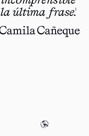 LA ÚLTIMA FRASE | 9788418782459 | CAÑEQUE, CAMILA | Llibreria Online de Banyoles | Comprar llibres en català i castellà online