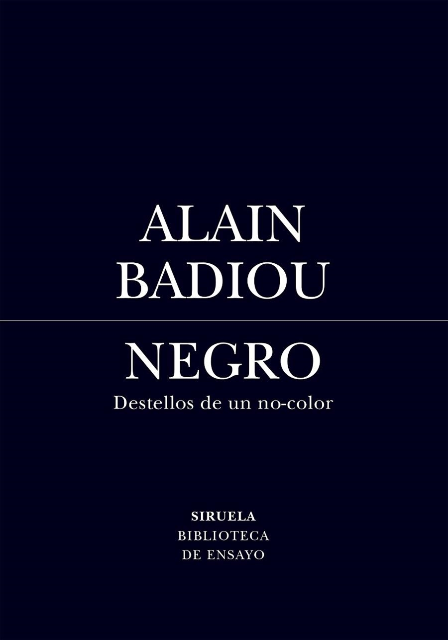NEGRO | 9791388032127 | BADIOU, ALAIN | Llibreria Online de Banyoles | Comprar llibres en català i castellà online