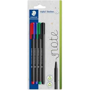 CONJUNT DE 4 RETOLADORS PUNTA FINA 0.3 DE COLORS STAEDTLER TRIPLUS | 4007817165881 | STAEDTLER | Llibreria L'Altell - Llibreria Online de Banyoles | Comprar llibres en català i castellà online - Llibreria de Girona