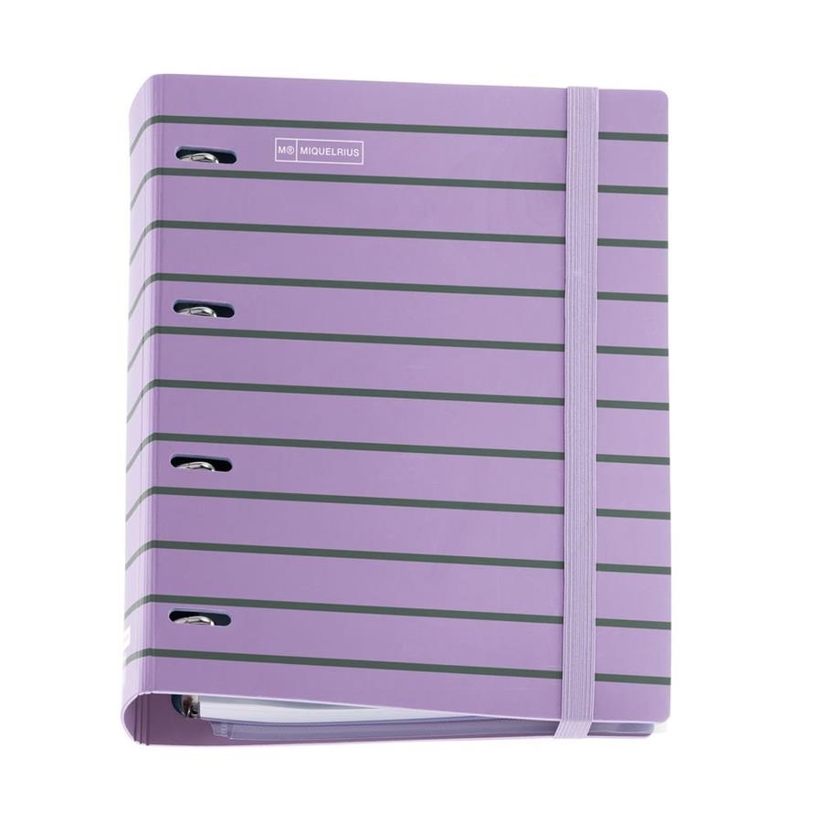 CARPESÀ DE 4 ANELLES 35MM AMB RECANVI DE 100 FULLS OPACS DE 5 COLORS ESPÍGOL | 8422593151266 | MIQUELRIUS | Llibreria Online de Banyoles | Comprar llibres en català i castellà online