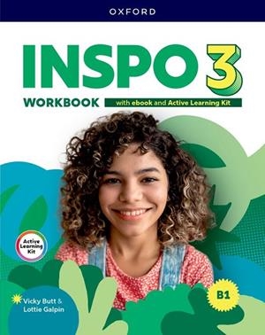 INSPO 3 WORKBOOK WITH EBOOK AND ACTIVE LEARNING KIT | 9780194190985 | BUTT, VICKY/GALPIN, LOTTIE | Llibreria Online de Banyoles | Comprar llibres en català i castellà online