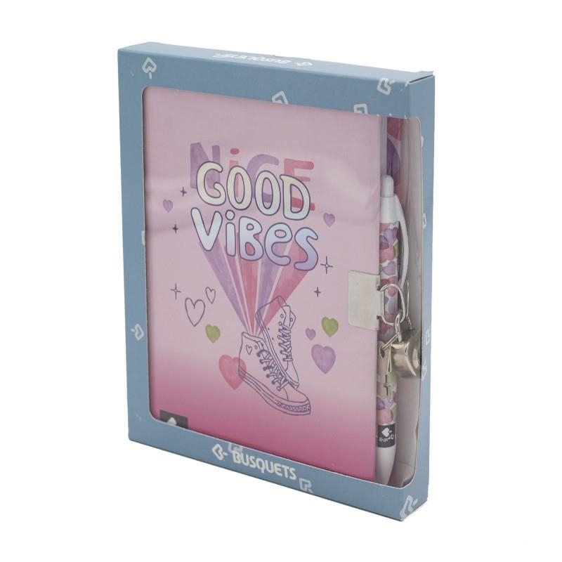 DIARI SECRET AMB CANDAU I BOLÍGRAF GOOD VIBES BUSQUETS | 8446017010106 | Llibreria Online de Banyoles | Comprar llibres en català i castellà online