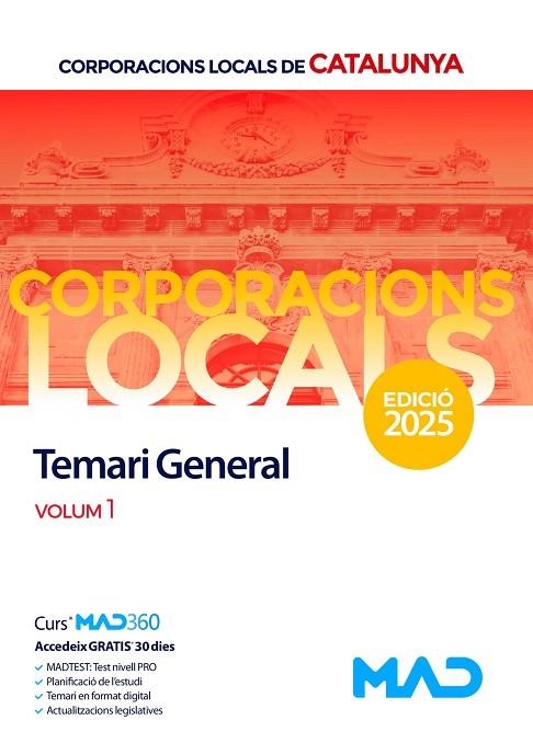 TEMARIO 1 ADMINISTRATIVOS DE CORPORACIONES LOCALES | 9788413275130 | AAVV | Llibreria L'Altell - Llibreria Online de Banyoles | Comprar llibres en català i castellà online - Llibreria de Girona