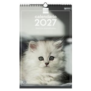 CALENDARI PARET ESPIRAL 25X40 2027 GATETS ENTRENYABLES (CATALÀ) | 8422952424352 | Llibreria Online de Banyoles | Comprar llibres en català i castellà online