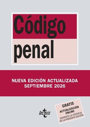 CÓDIGO PENAL | 9788430994458 | EDITORIAL TECNOS | Llibreria L'Altell - Llibreria Online de Banyoles | Comprar llibres en català i castellà online - Llibreria de Girona