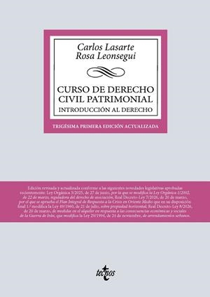 CURSO DE DERECHO CIVIL PATRIMONIAL | 9788430994632 | LASARTE, CARLOS/LEONSEGUI GUILLOT, ROSA ADELA | Llibreria Online de Banyoles | Comprar llibres en català i castellà online