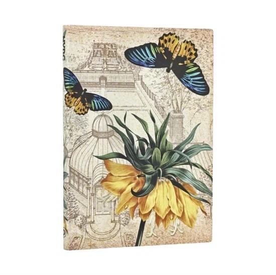 QUADERN TAPA TOVA EN BLANC MIDI PAPERBLANKS FRITIL·LÀRIA GROGA | 9780349724003 | PAPERBLANKS | Llibreria L'Altell - Llibreria Online de Banyoles | Comprar llibres en català i castellà online - Llibreria de Girona