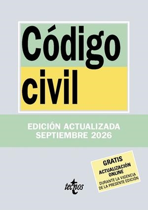CÓDIGO CIVIL | 9788430994359 | EDITORIAL TECNOS | Llibreria L'Altell - Llibreria Online de Banyoles | Comprar llibres en català i castellà online - Llibreria de Girona