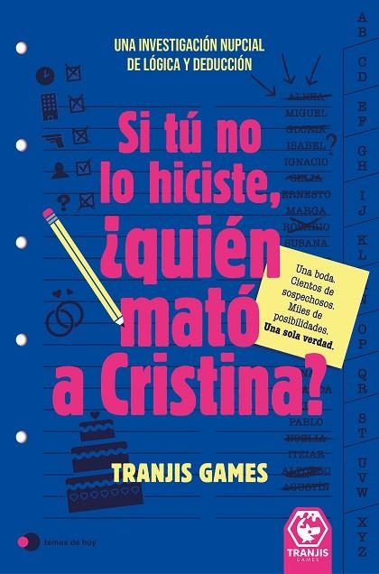 SI TÚ NO LO HICISTE, ¿QUIÉN MATÓ A CRISTINA? | 9791388279249 | TRANJIS GAMES | Llibreria Online de Banyoles | Comprar llibres en català i castellà online