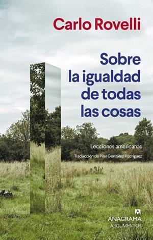 SOBRE LA IGUALDAD DE TODAS LAS COSAS | 9788433951007 | ROVELLI, CARLO | Llibreria Online de Banyoles | Comprar llibres en català i castellà online