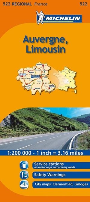 MAPA 522 AUVERGNE-LIMOUSIN -MICHELIN- | 9782067135307 | AAVV | Llibreria L'Altell - Llibreria Online de Banyoles | Comprar llibres en català i castellà online - Llibreria de Girona