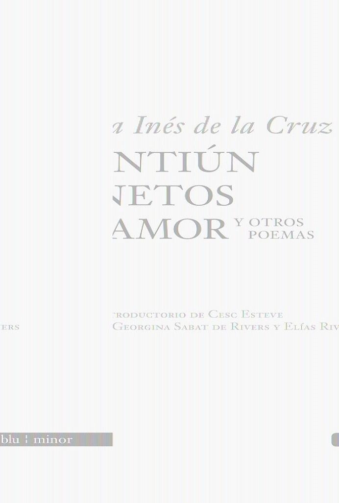 VEINTIUN SONETOS DE AMOR Y OTROS POEMAS | 9788496968394 | DE LA CRUZ,JUANA INES | Llibreria L'Altell - Llibreria Online de Banyoles | Comprar llibres en català i castellà online - Llibreria de Girona