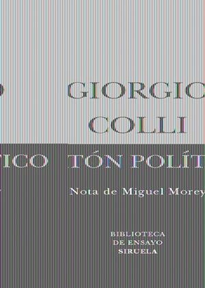 PLATON POLITICO | 9788498412253 | COLLI, GIORGIO | Llibreria L'Altell - Llibreria Online de Banyoles | Comprar llibres en català i castellà online - Llibreria de Girona