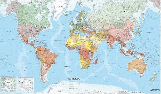 MAPA MURAL PLANISFERI MICHELIN (PETIT) | 9782067136274 | * | Llibreria L'Altell - Llibreria Online de Banyoles | Comprar llibres en català i castellà online - Llibreria de Girona