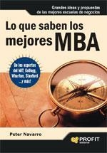LO QUE SABEN LOS MEJORES MBA | 9788493608439 | NAVARRO,PETER | Llibreria L'Altell - Llibreria Online de Banyoles | Comprar llibres en català i castellà online - Llibreria de Girona
