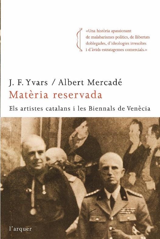 MATERIA RESERVADA | 9788466410205 | YVARS, J.F. ; MERCADÉ, ALBERT | Llibreria L'Altell - Llibreria Online de Banyoles | Comprar llibres en català i castellà online - Llibreria de Girona