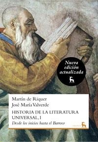 HISTORIA DE LA LITERATURA UNIVERSAL, I | 9788424936242 | RIQUER, MARTIN DE I VALVERDE, JOSÉ MARÍA | Llibreria L'Altell - Llibreria Online de Banyoles | Comprar llibres en català i castellà online - Llibreria de Girona