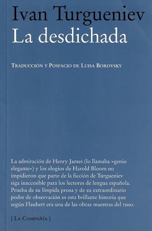 DESDICHADA, LA | 9788483930496 | TURGUENIEV, IVAN | Llibreria Online de Banyoles | Comprar llibres en català i castellà online