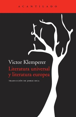 LITERATURA UNIVERSAL Y LITERATRY¡URA EUROPEA | 9788492649617 | KLEMPERER, VICTOR | Llibreria Online de Banyoles | Comprar llibres en català i castellà online
