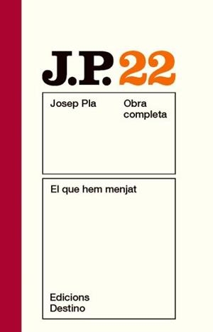 QUE HEM MENJAT,EL | 9788497101622 | PLA, JOSEP | Llibreria Online de Banyoles | Comprar llibres en català i castellà online