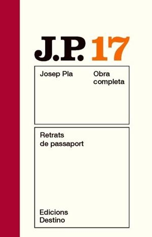 RETRATS DE PASSAPORT | 9788497101578 | PLA, JOSEP | Llibreria Online de Banyoles | Comprar llibres en català i castellà online