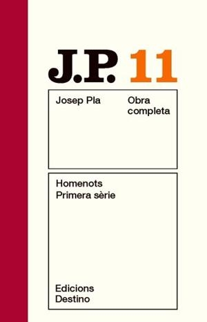 HOMENOTS PRIMERA SÈRIE | 9788497101516 | PLA, JOSEP | Llibreria Online de Banyoles | Comprar llibres en català i castellà online