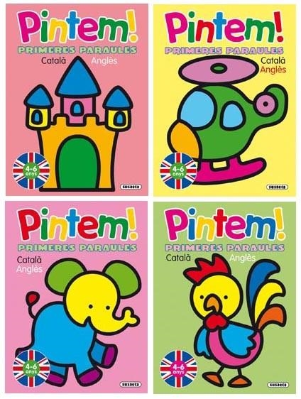 PINTEM PRIMERES PARAULES CATALÀ, ANGLÈS | 9788467705812 | A.A.V.V. | Llibreria Online de Banyoles | Comprar llibres en català i castellà online