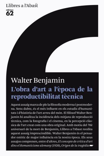 OBRA D'ART A L'ÈPOCA DE LA SEVA REPRODUCTIBILITAT TÈCNICA, L | 9788429767476 | BENJAMIN, WALTER | Llibreria L'Altell - Llibreria Online de Banyoles | Comprar llibres en català i castellà online - Llibreria de Girona